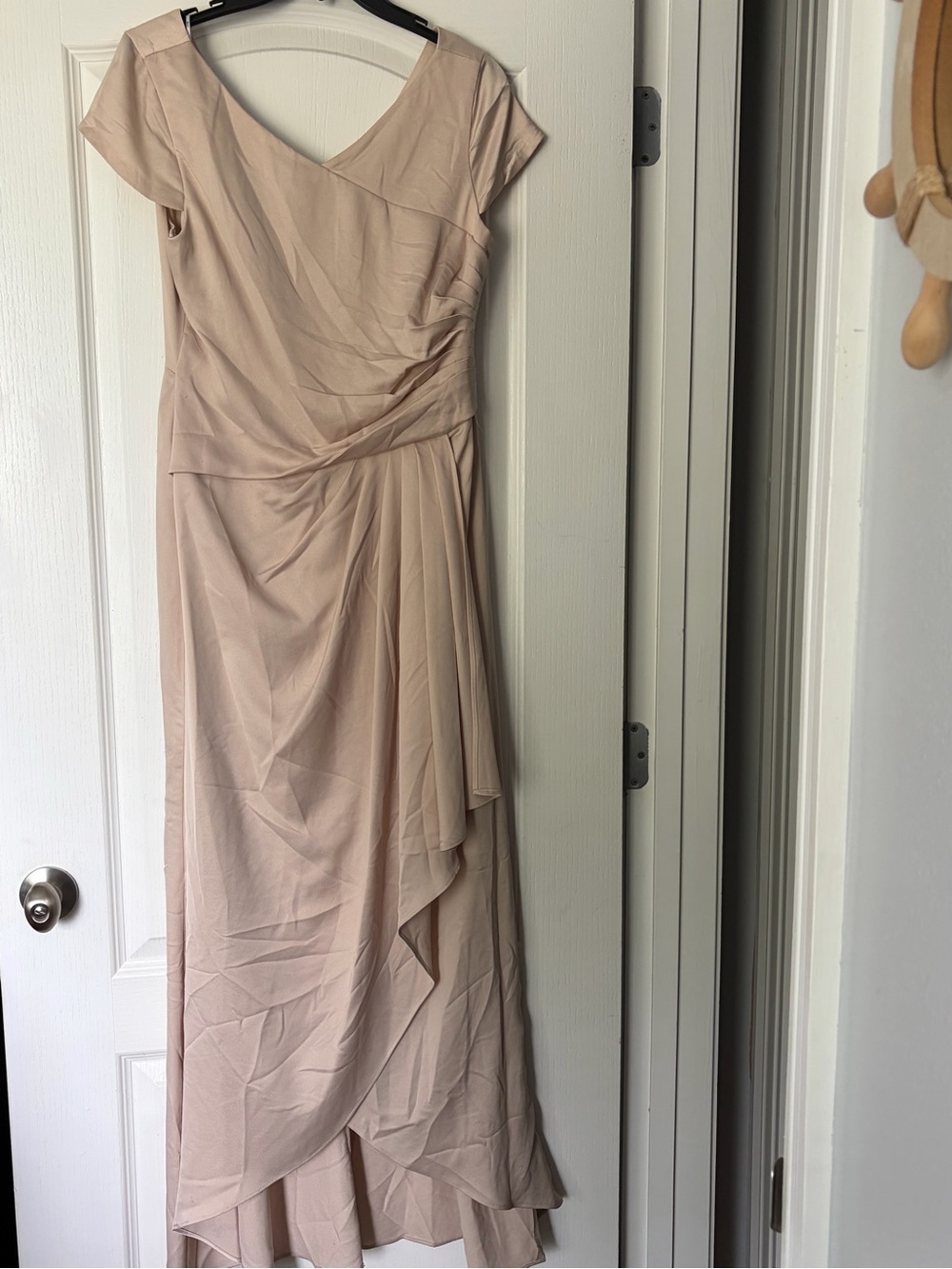Cream elegant long dress.